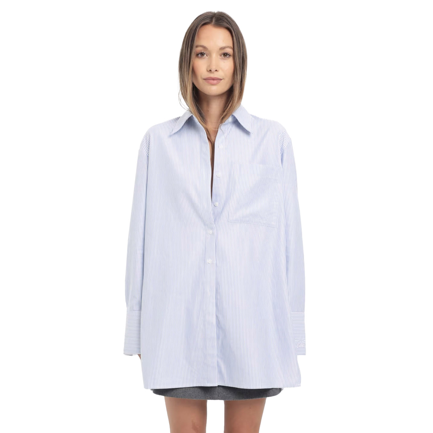 JAG x Rosalie Burns Cameila Stripe Oxford Shirt